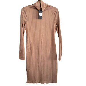 NWT Camel turtle neck knit dress Women Size S